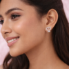 Diamond Heart Studs Earring For Women